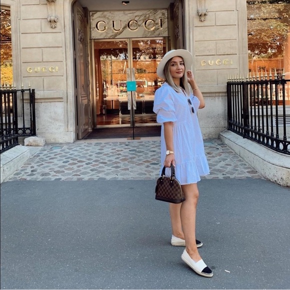 Zara White Cotton Dress - Picture 3 of 12